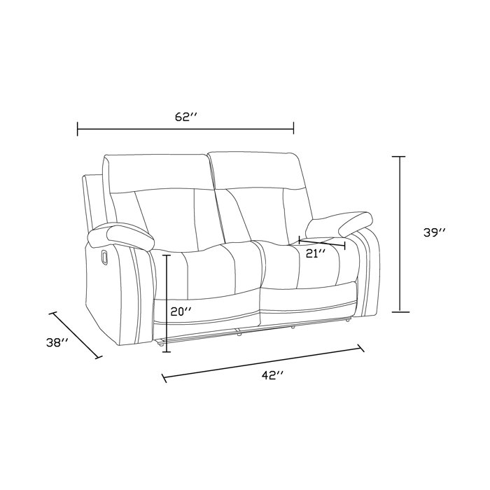 Winston Porter Ullery 2 Piece Reclining Living Room Set & Reviews Wayfair